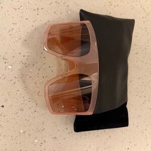 Dior Oversized Pink Gradient Square Sunglasses